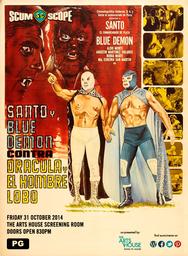 October 2014 Screening – Santo & Blue Demon vs Dracula & The Wolf Man